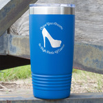 High Heels 20 oz Stainless Steel Tumbler - Royal Blue - Double Sided