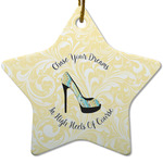 High Heels Star Ceramic Ornament