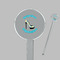 High Heels Clear Plastic 7" Stir Stick - Round - Closeup