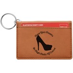 High Heels Leatherette Keychain ID Holder