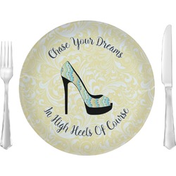 High Heels Glass Lunch / Dinner Plate 10"