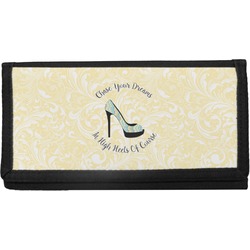 High Heels Canvas Checkbook Cover