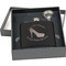 High Heels Engraved Black Flask Gift Set