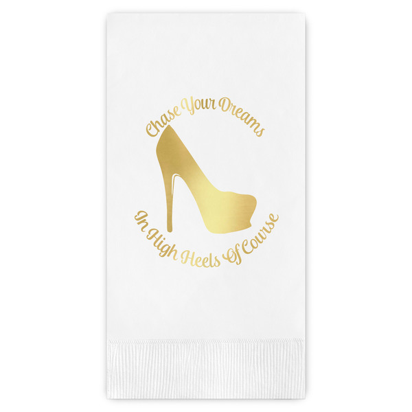 Custom High Heels Guest Napkins - Foil Stamped