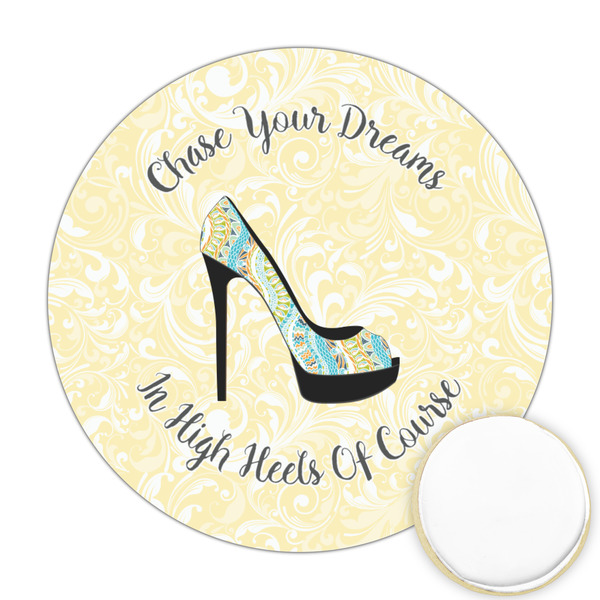 Custom High Heels Printed Cookie Topper - 2.5"