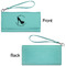 High Heels Ladies Wallets - Faux Leather - Teal - Front & Back View