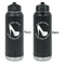 High Heels Laser Engraved Water Bottles - Front & Back Engraving - Front & Back View