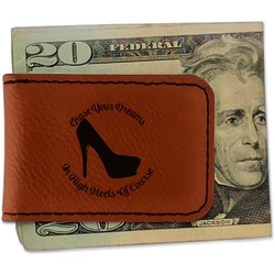 High Heels Leatherette Magnetic Money Clip - Double Sided