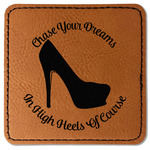 High Heels Faux Leather Iron On Patch - Square