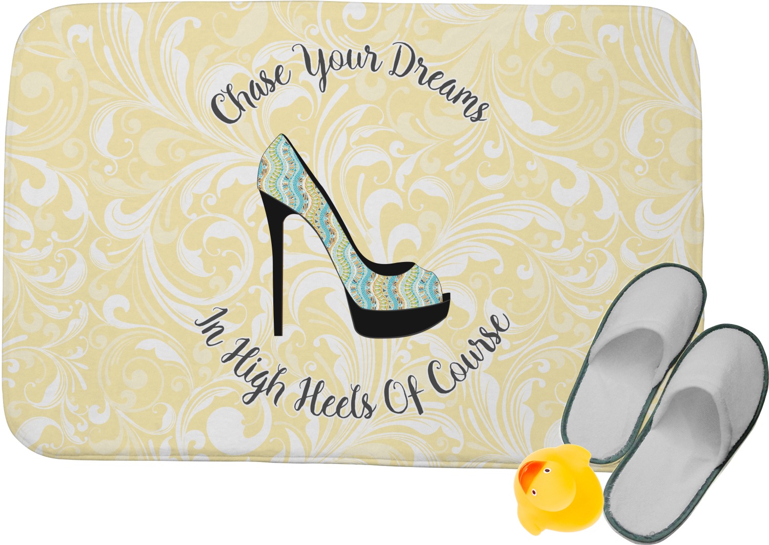 Custom High Heels Memory Foam Bath Mat YouCustomizeIt