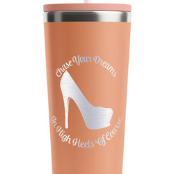 High Heels RTIC Everyday Tumbler with Straw - 28oz - Peach - Single-Sided