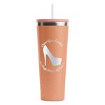 High Heels RTIC Everyday Tumbler with Straw - 28oz - Peach - Single-Sided