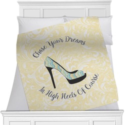 High Heels Minky Blanket - Toddler / Throw - 60"x50" - Double Sided