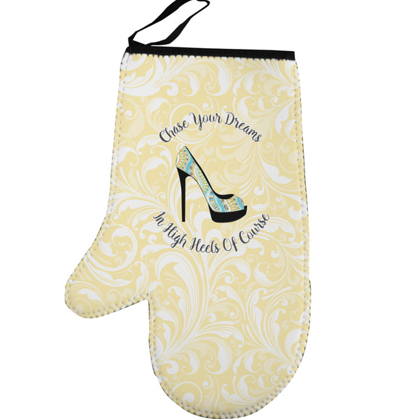 Custom High Heels Left Oven Mitt