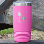 High Heels 20 oz Stainless Steel Tumbler - Pink - Single Sided