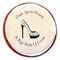 High Heels Printed Icing Circle - Large - On Cookie