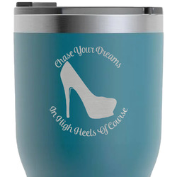 High Heels RTIC Tumbler - Dark Teal - Laser Engraved - Single-Sided