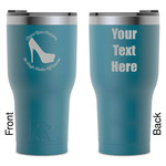 High Heels RTIC Tumbler - Dark Teal - Laser Engraved - Double-Sided