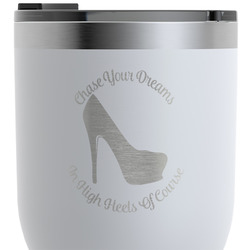 High Heels RTIC Tumbler - White - Engraved Front