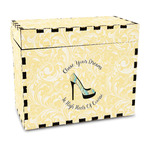 High Heels Wood Recipe Box - Full Color Print