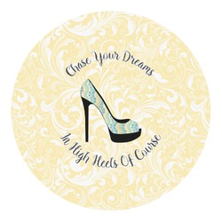 High Heels Round Decal - Large