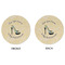 High Heels Round Linen Placemats - APPROVAL (double sided)