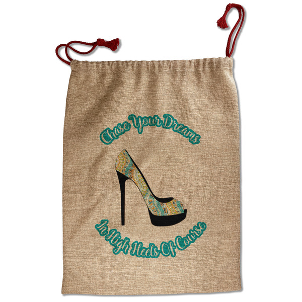 Custom High Heels Santa Sack - Front