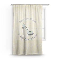High Heels Sheer Curtain - 50"x84"