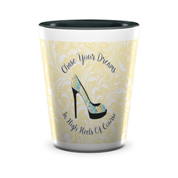 High Heels Ceramic Shot Glass - 1.5 oz - Two Tone - Set of 4