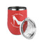 High Heels Stainless Wine Tumblers - Coral - Double Sided - Alt View