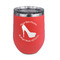 High Heels Stainless Wine Tumblers - Coral - Double Sided - Front