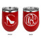 High Heels Stainless Wine Tumblers - Red - Double Sided - Approval