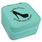 High Heels Travel Jewelry Boxes - Leatherette - Teal - Angled View