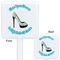 High Heels White Plastic Stir Stick - Double Sided - Approval