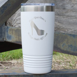 High Heels 20 oz Stainless Steel Tumbler - White - Double Sided