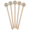 High Heels Wooden 6" Stir Stick - Round - Fan View