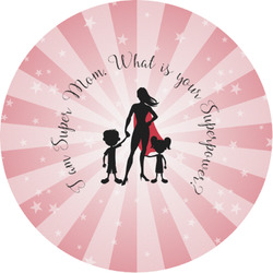 Super Mom Multipurpose Round Labels - 1"