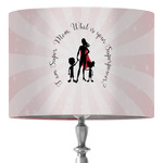 Super Mom 16" Drum Lamp Shade - Fabric