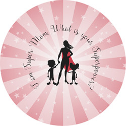 Super Mom Multipurpose Round Labels - 2"