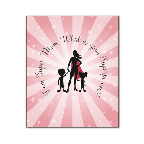 Custom Super Mom Wood Print - 20x24