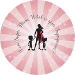 Super Mom Multipurpose Round Labels - 3"