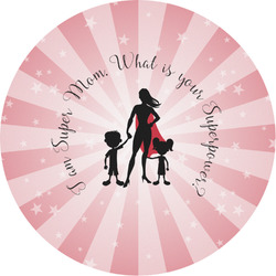 Super Mom Multipurpose Round Labels - Custom Sized