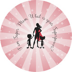 Super Mom Multipurpose Round Labels - 4"