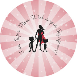 Super Mom Multipurpose Round Labels - 5"