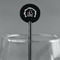 Super Mom Black Plastic 5.5" Stir Stick - Round - Main