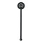 Super Mom Black Plastic 5.5" Stir Stick - Round - Single Stick