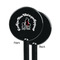 Super Mom Black Plastic 5.5" Stir Stick - Single Sided - Round - Front & Back