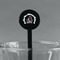 Super Mom Black Plastic 7" Stir Stick - Round - Main