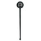 Super Mom Black Plastic 7" Stir Stick - Round - Single Stick