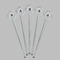 Super Mom Clear Plastic 7" Stir Stick - Round - Fan View